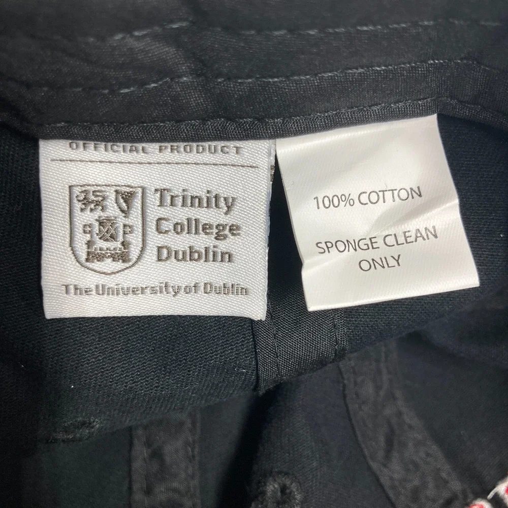 Trinity College 1592 Dublin Ireland Cap Hat Adult NEW Black Adjustable